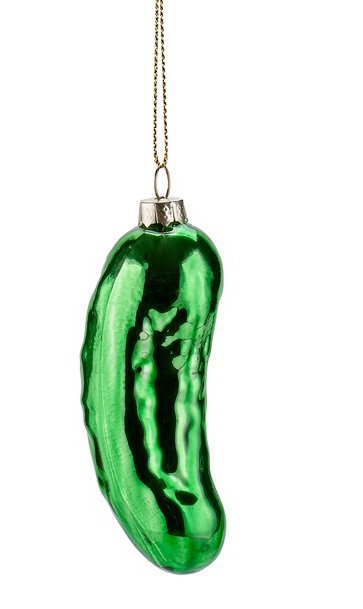 The Gift Company Weihnachtsschmuck - Glas Anhänger - Gurke