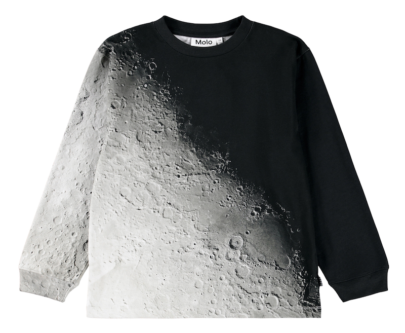 Molo Rube Lanagarm Pullover GOTS Bio-Baumwolle in Black - Moon Fade Schwarz - Der Mond - SALE Molo Rube Lanagarm Pullover GOTS Bio-Baumwolle in Black - Moon Fade Schwarz - Der Mond - SALE