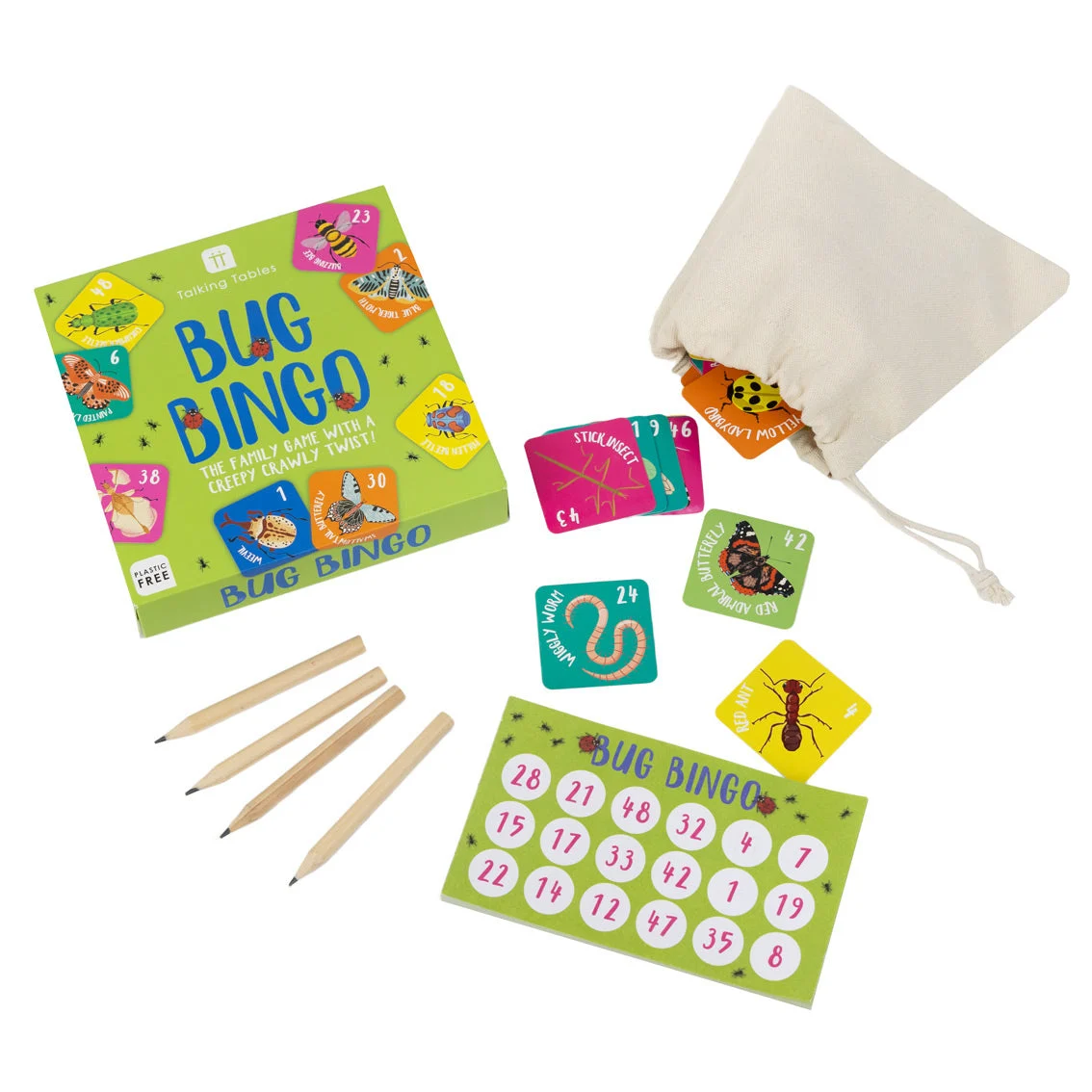 Talking Tables Bingo-Spiel Bug - Insekten Bingo