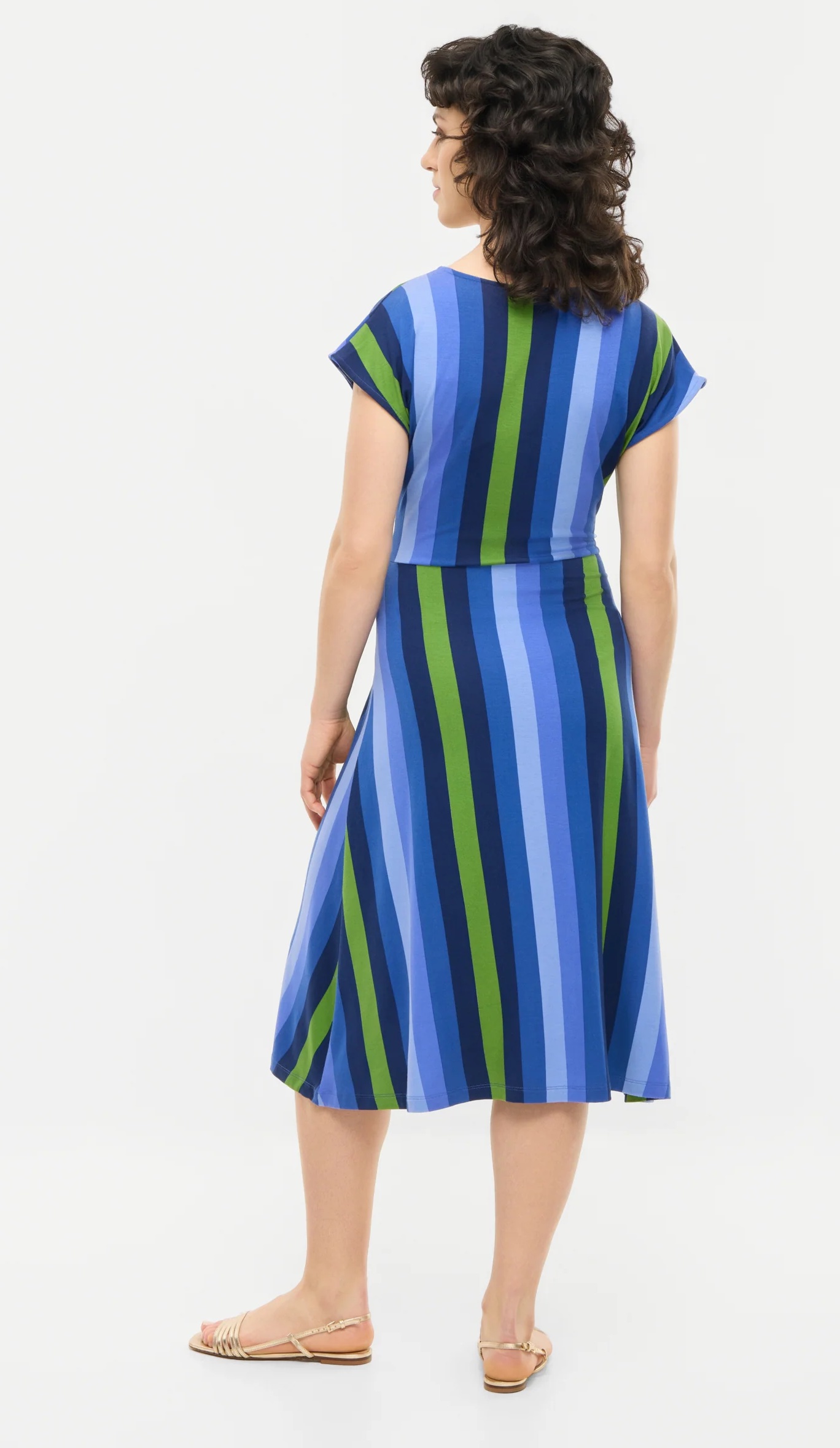 Mademoiselle YeYe Frenchy Affair Gestreiftes Kleid in Blau Mademoiselle YeYe Frenchy Affair Gestreiftes Kleid in Blau