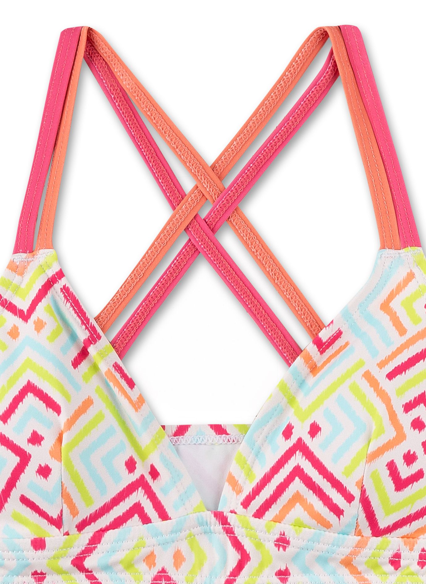 Sanetta Bikini Pink, Blau & Grün Chevron Zick Zack