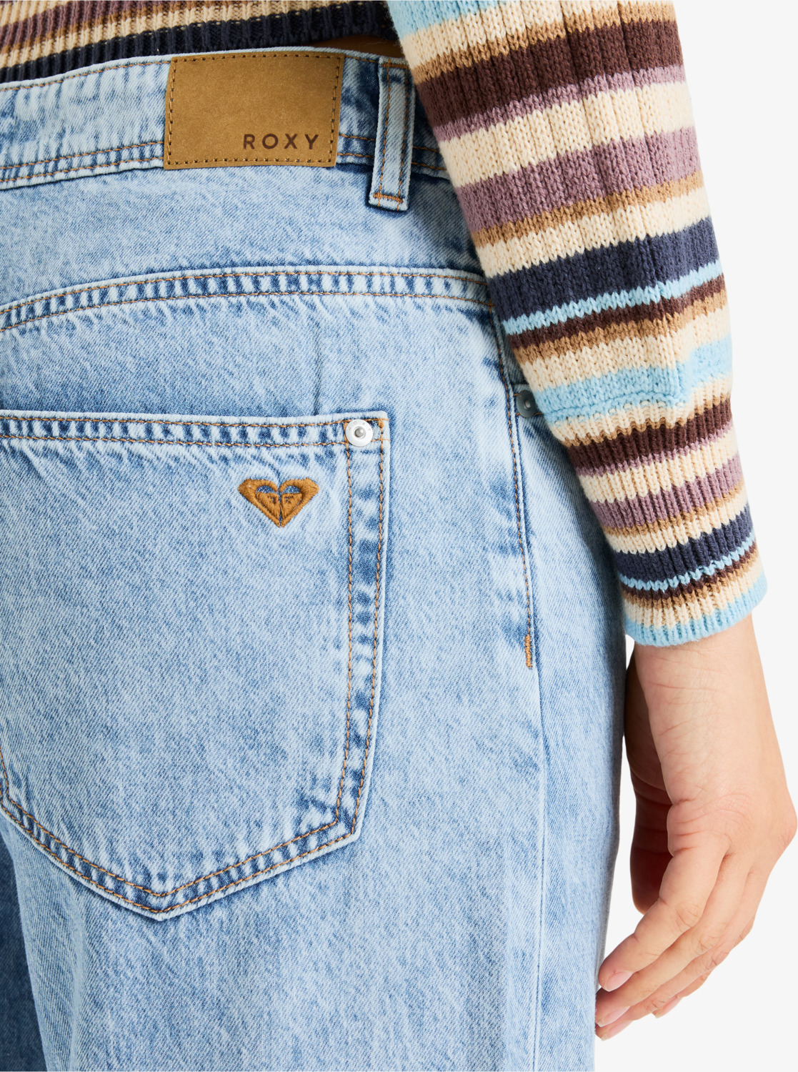 Roxy Milla Wide Leg Jeans Regular Beau - Crop Fit für Frauen