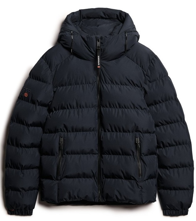 Superdry Herren Sportpufferjacke mit Kapuze in Marineblau Superdry Herren Sportpufferjacke mit Kapuze in Marineblau