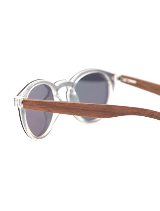 C3 Sonnenbrille Cancun Polarized - Grau mit Holzbügel