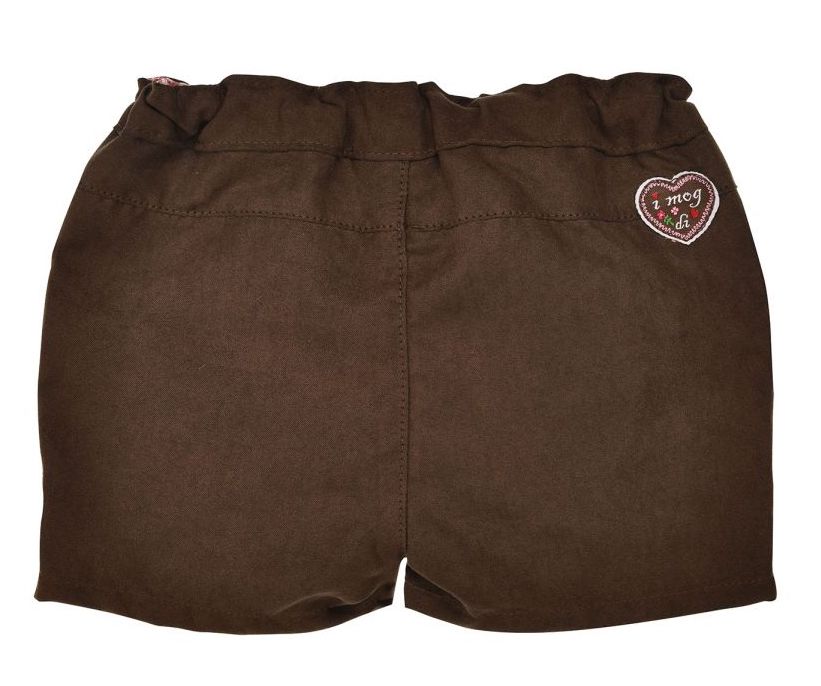 Bondi Trachten Short mit Lederhosen-Look ´Alpenglück mit Blumen Stickerei