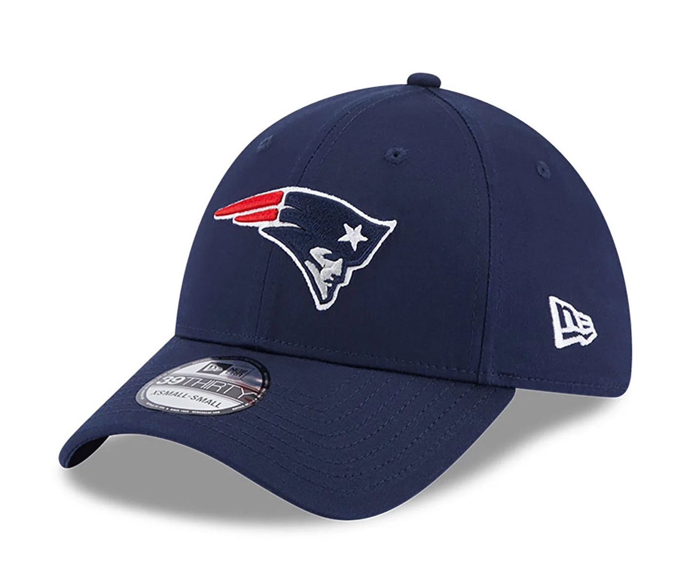 new-england-patriots-navy-39thirty-stretch-fit-cap-60364365-left-Kopie New Era 39Thirty Dunkeblaue New England Patriots 39THIRTY Stretch Fit Cap