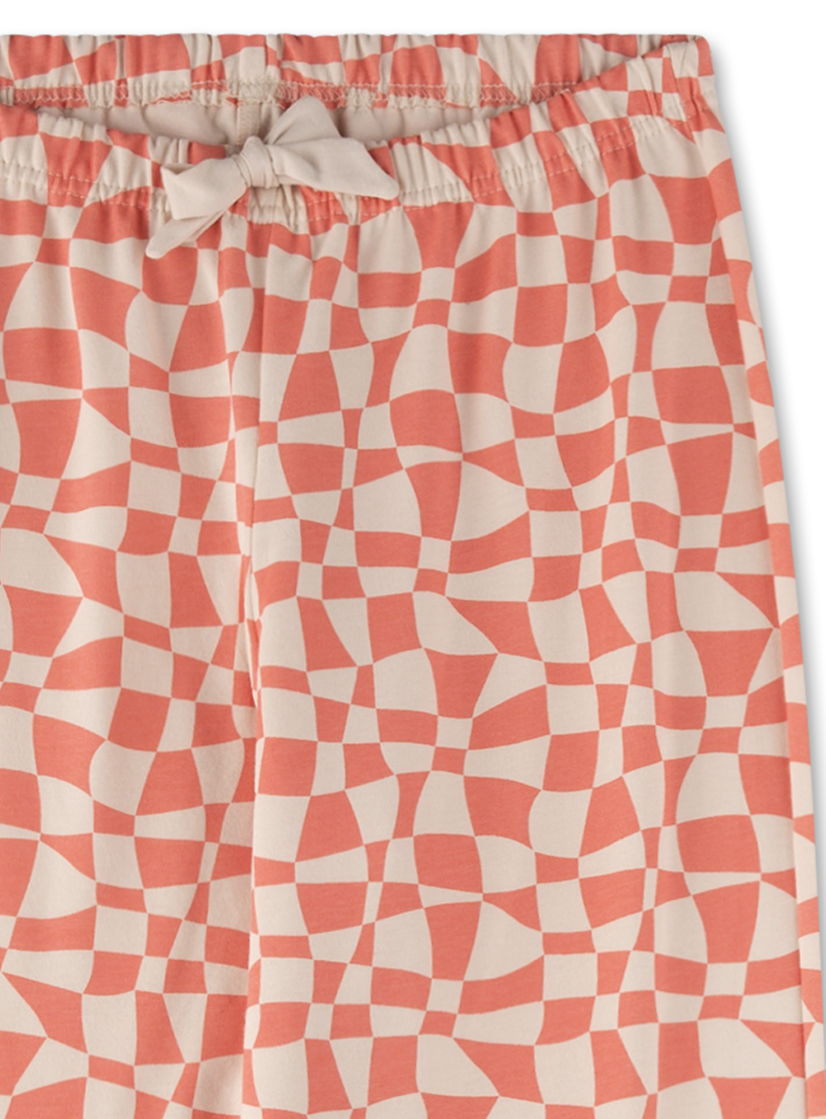 Sanetta Pyjamahose/Schlafanzughose - Peach/Creme Sanetta Pyjamahose/Schlafanzughose - Peach/Creme