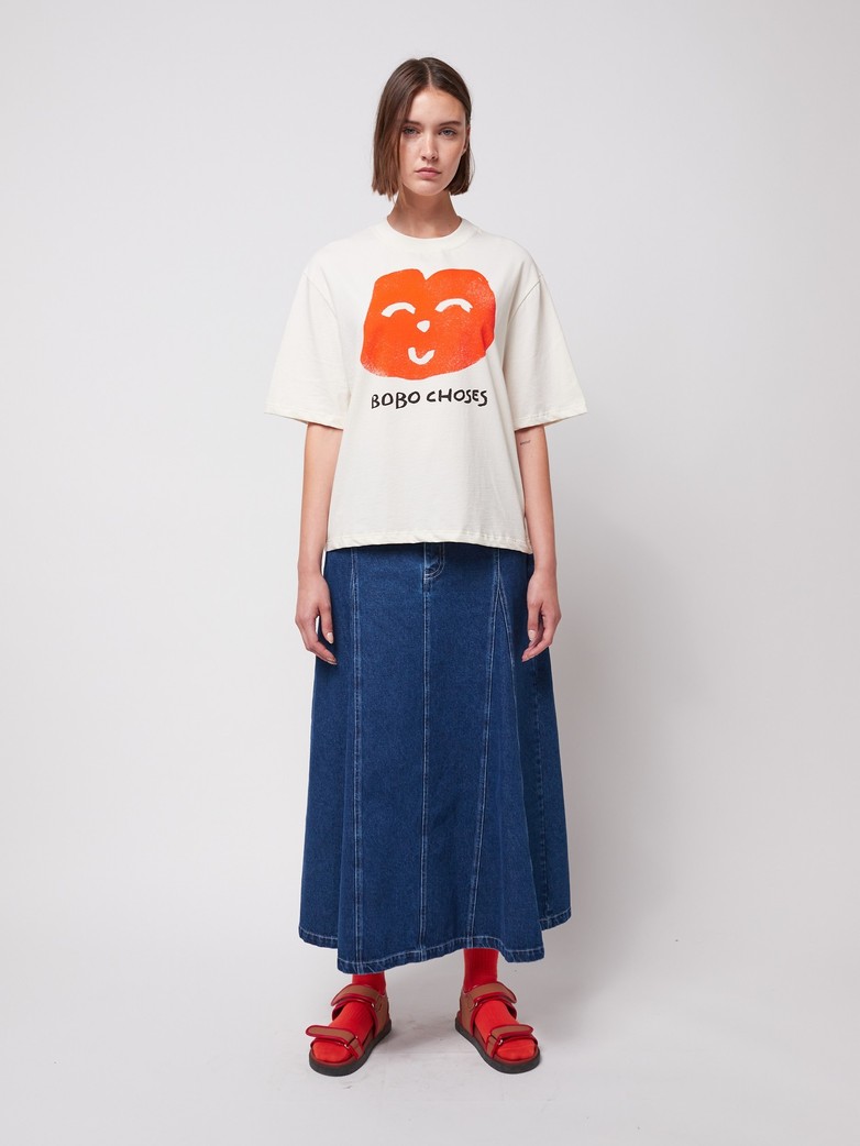 Bobo Choses Joyful Face Boxy T-shirt Smiley - SALE Bobo Choses Joyful Face Boxy T-shirt Smiley - SALE