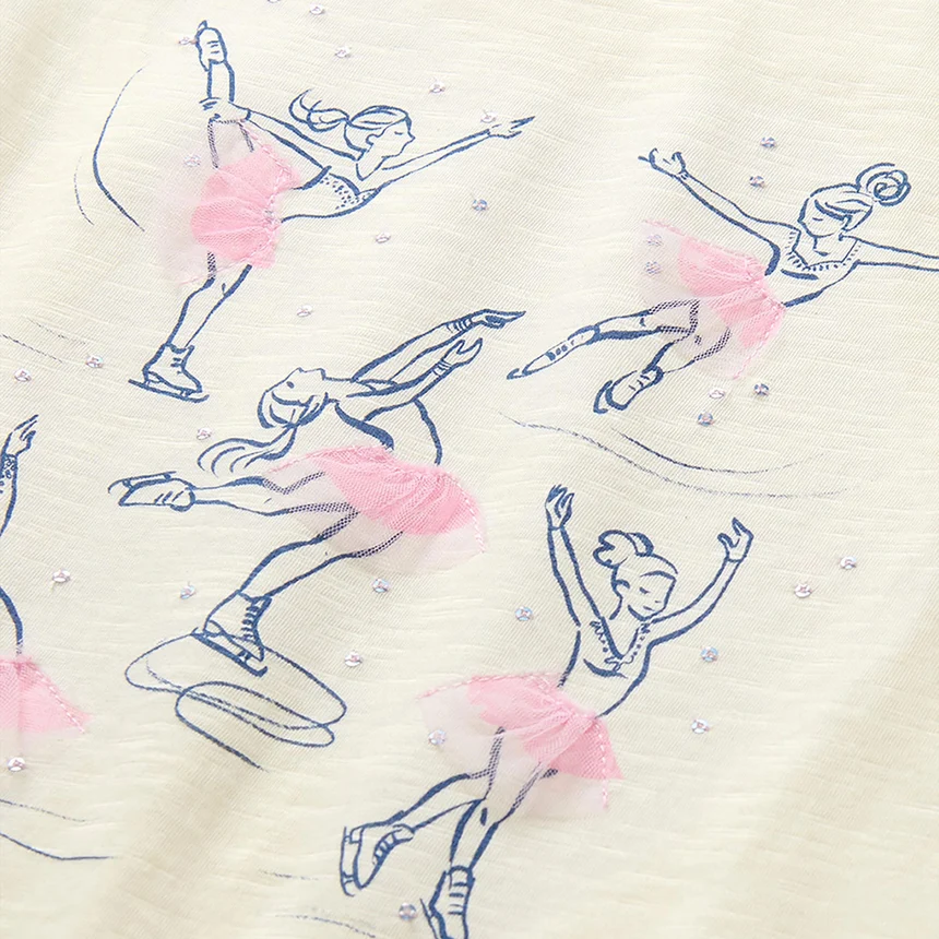 Hatley Kids Langarm T-Shirt Figure Skaters - Eiskunstläufer Hatley Kids Langarm T-Shirt Figure Skaters - Eiskunstläufer