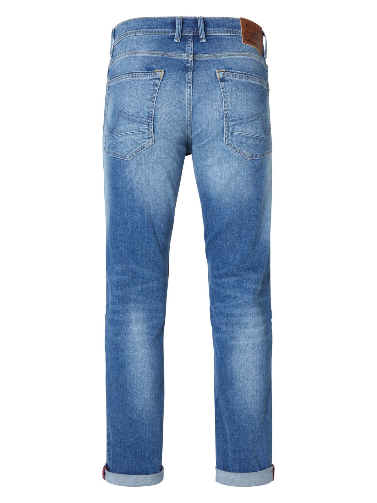 Petrol Industries Riley Regular Jeans in Medium Blue Denim