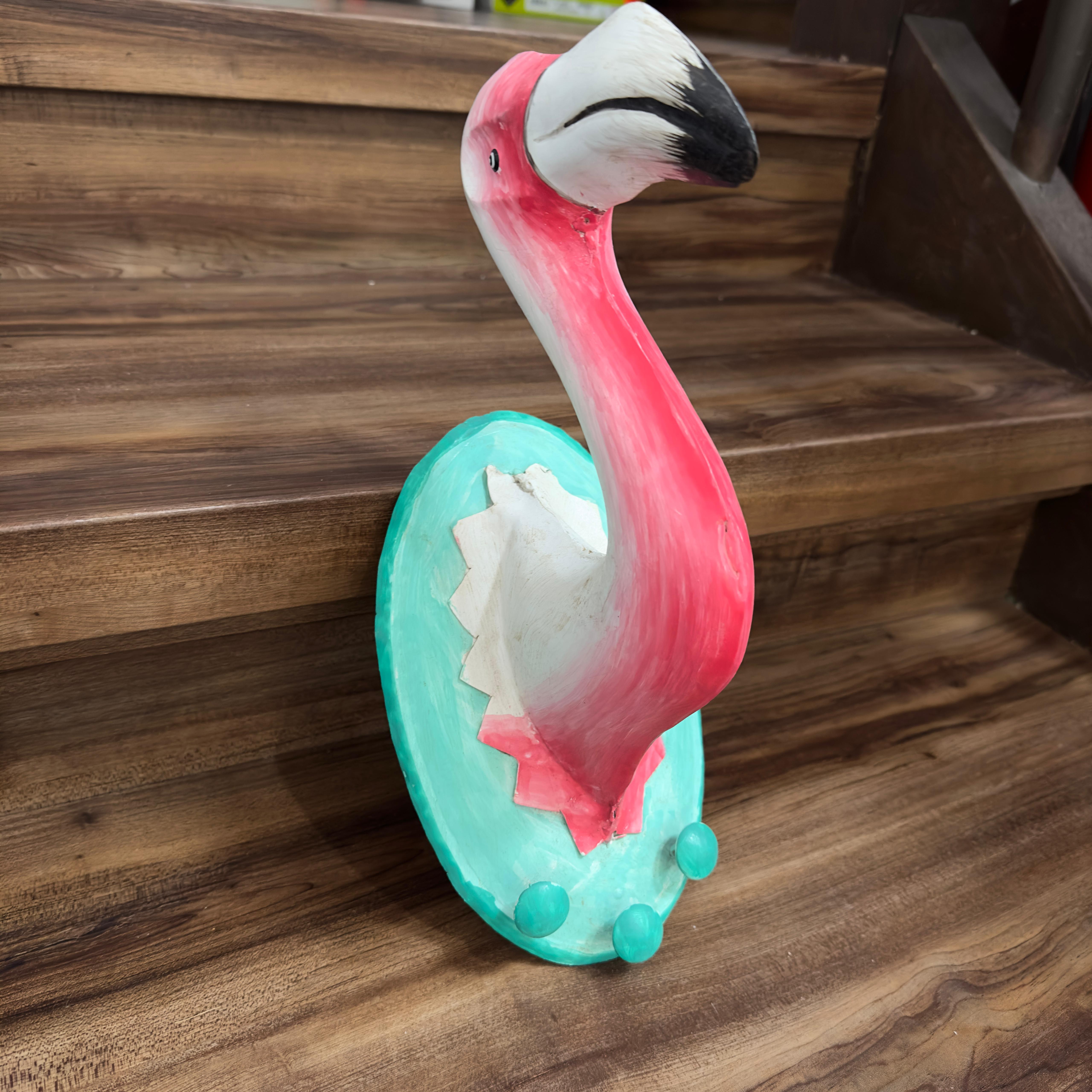 Pape Kunstgewerbe Wandhaken Trophäe - Flamingo