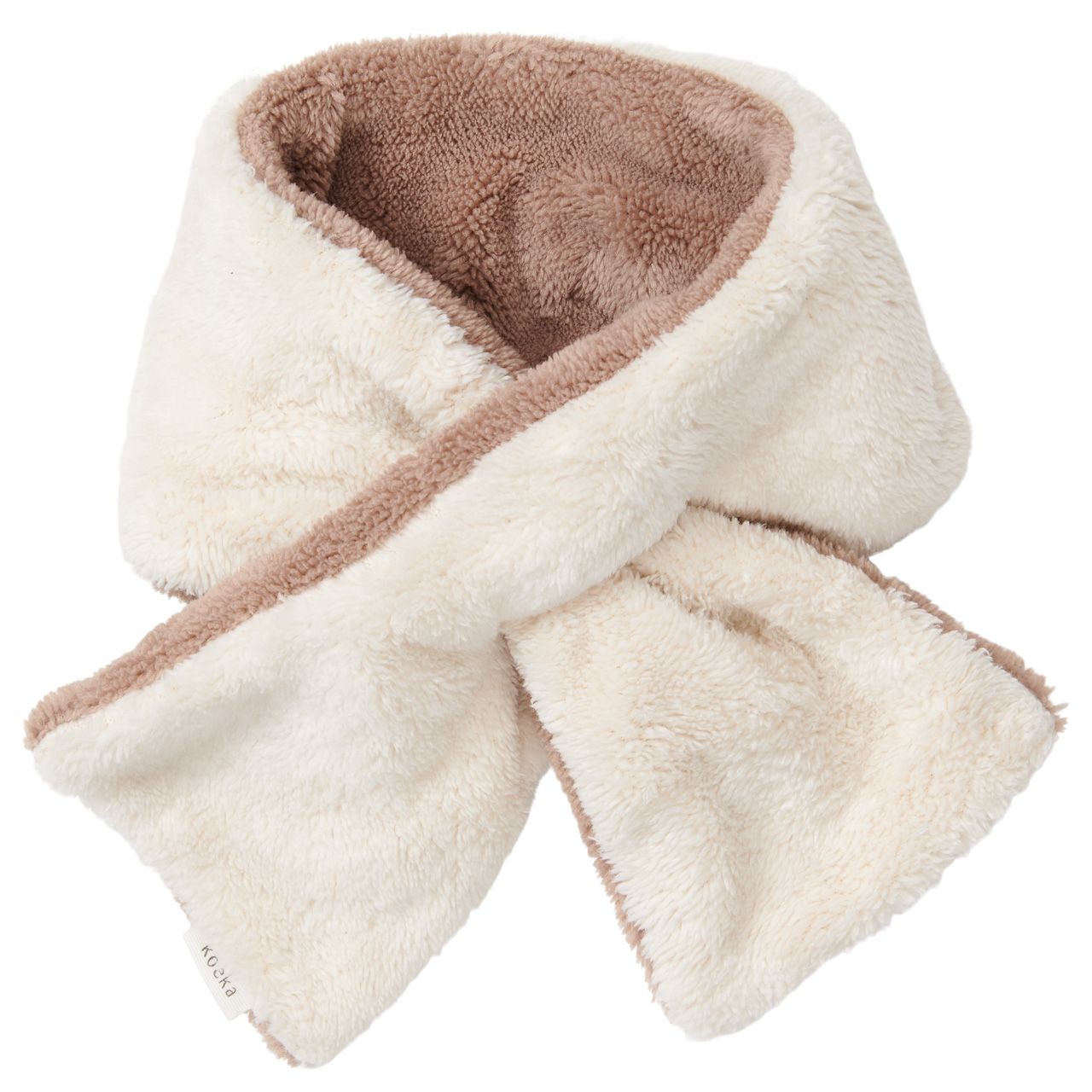 1009-9700_845_03_1920x1920 Koeka Baby Schal Malmo in Chesnut Braun & Creme Weiß - SALE
