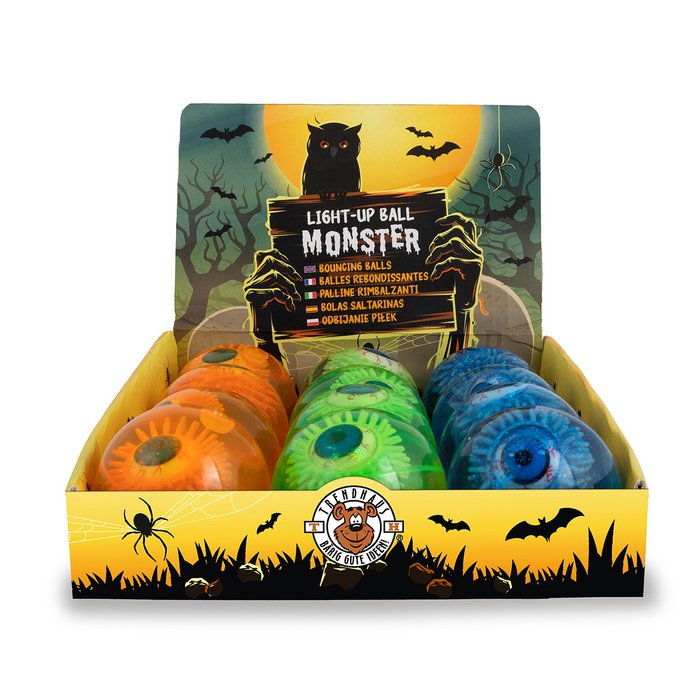 Trendhaus ZOMBIE ZONE Light-Up Monster-Ball - Farbenauswahl
