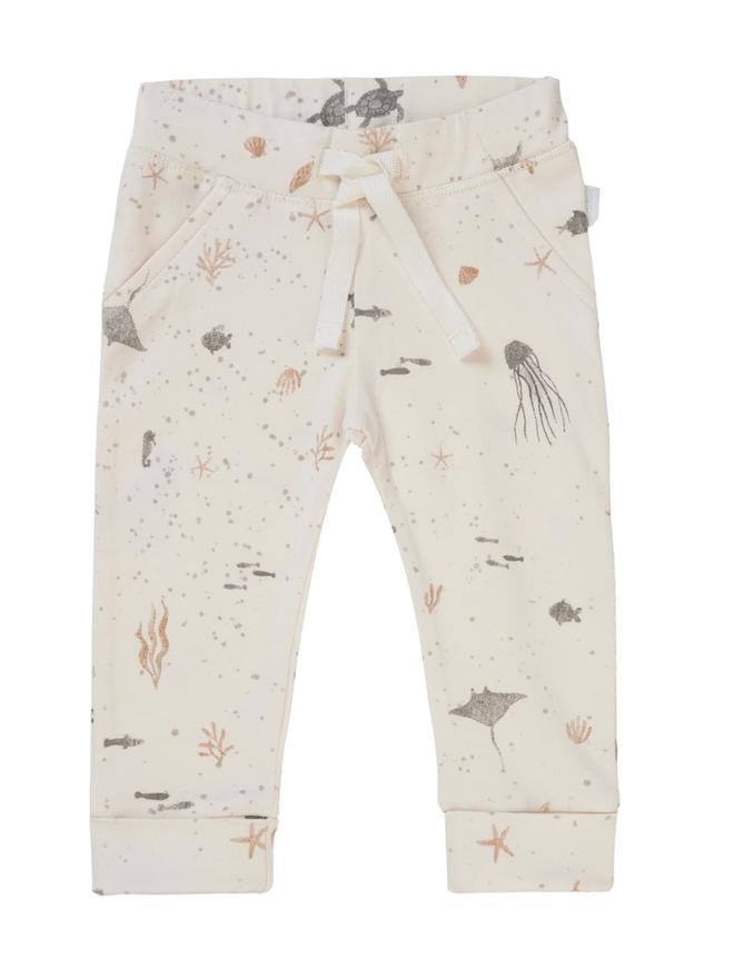 Noppies Baby Hose in Whisper White Ocean Life