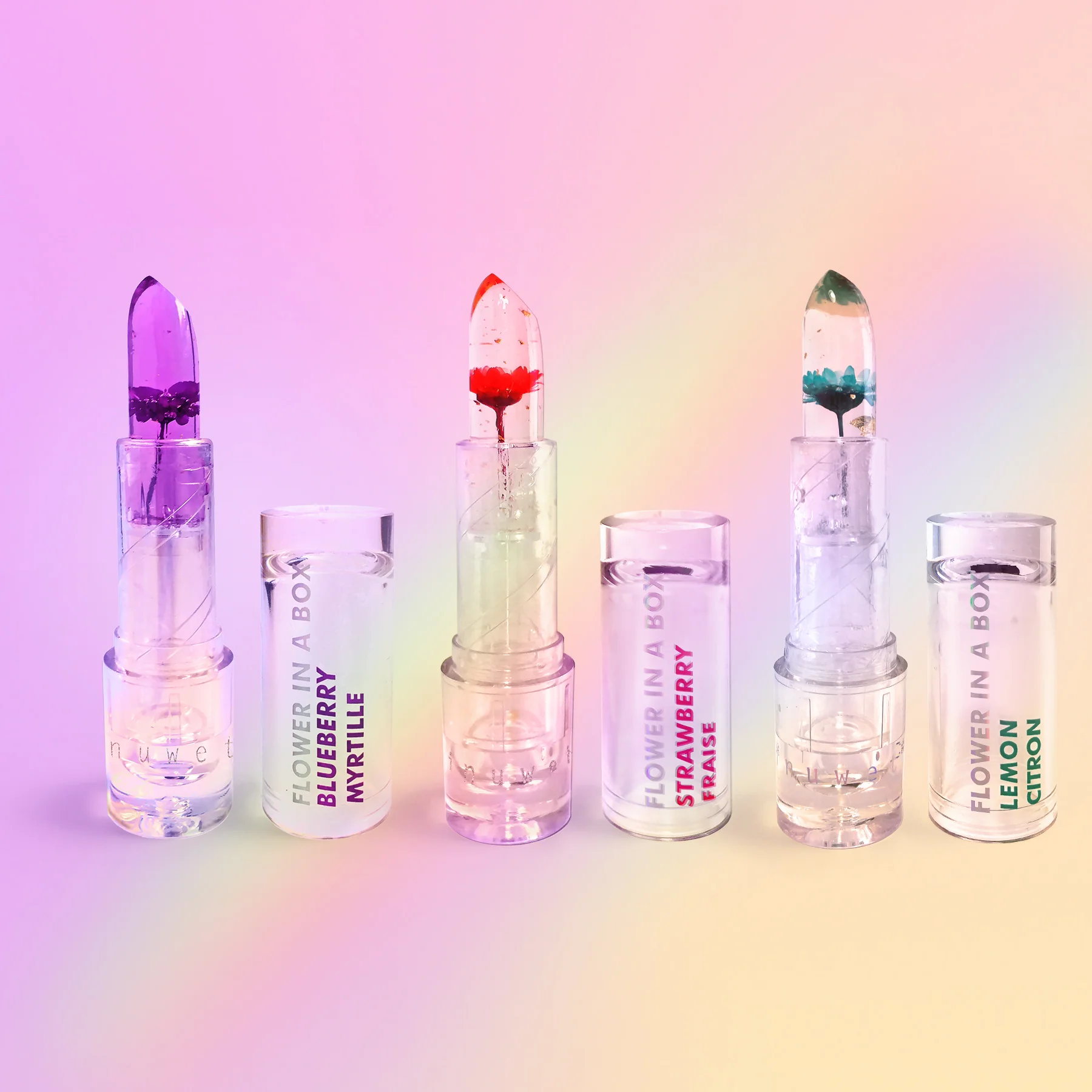 inuwet-rouge_a_levres_brillant-flower_in_a_box-3_2000x inuwet Flower in a Box Lipgloss - Pink Strawberry - Erdbeere