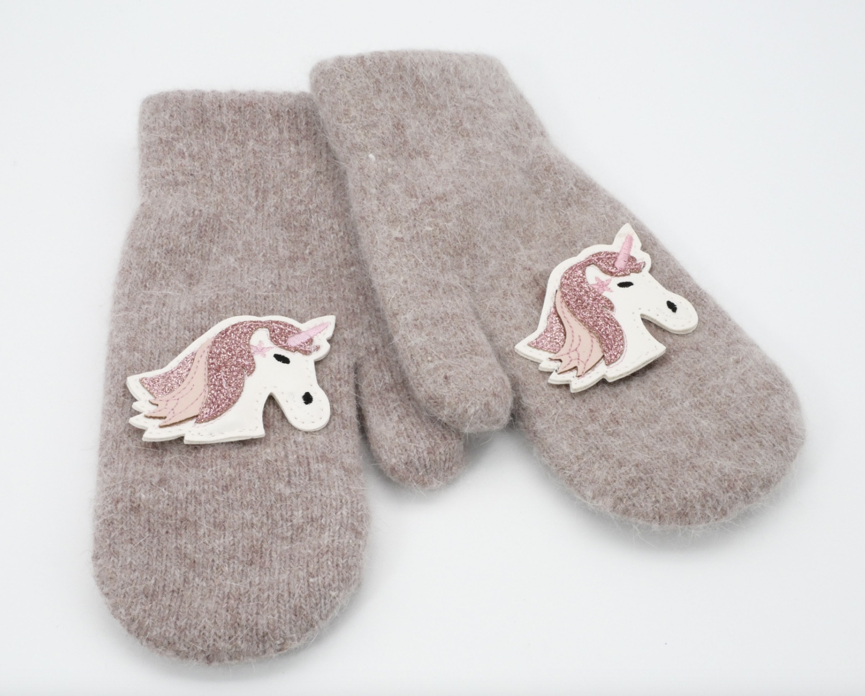 KisMe Handschuhe/Fäustlinge Einhorn - Viskose & Angora - Beige KisMe Handschuhe/Fäustlinge Einhorn - Viskose & Angora - Beige