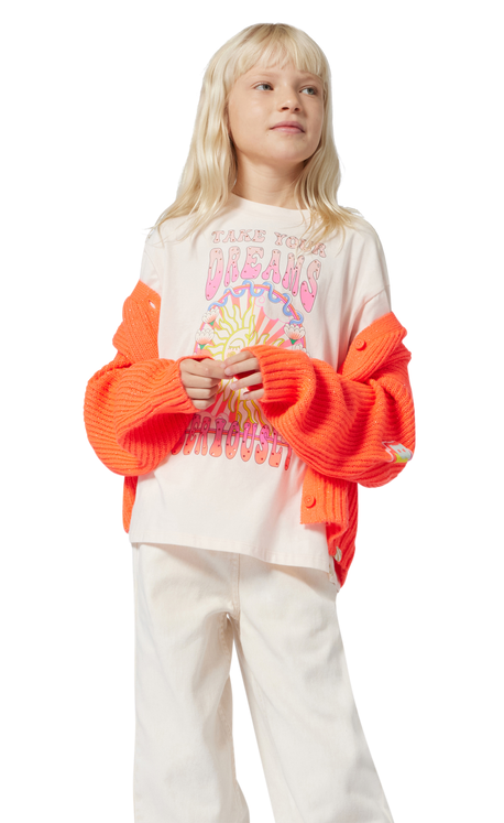 Billieblush Kurzarm T-Shirt Hippy Sonnenschein - Take Your Dream Seriously - SALE Billieblush Kurzarm T-Shirt Hippy Sonnenschein - Take Your Dream Seriously - SALE