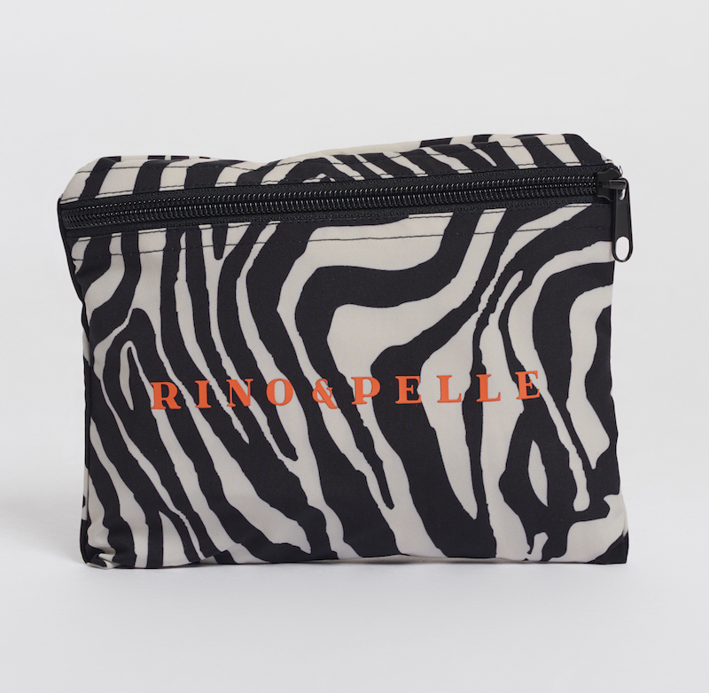 Rino & Pelle Faltbare Shopper Tasche Fold-Away - Zebra 