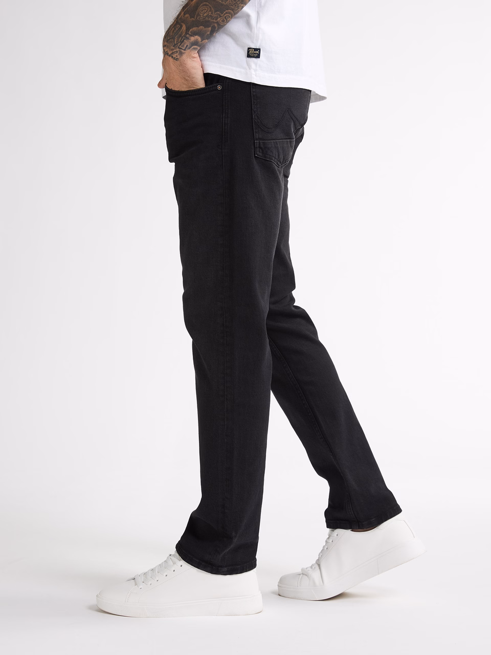 Petrol Industries Jeans STARLING Straight Leg in Black Stone Schwarz