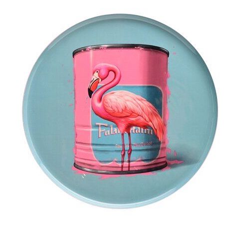 1164504009_1920x1920 The Gift Company Love Tray - Dekotablett Rund - Flamingo