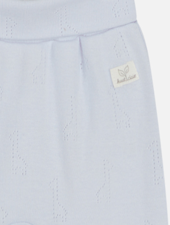 53678-baby-uni-lilo-hc-bukser-Kopie-2 Hust & Claire Lilo Baumwolle Baby Hose in Hellblau - Giraffen Lochmuster