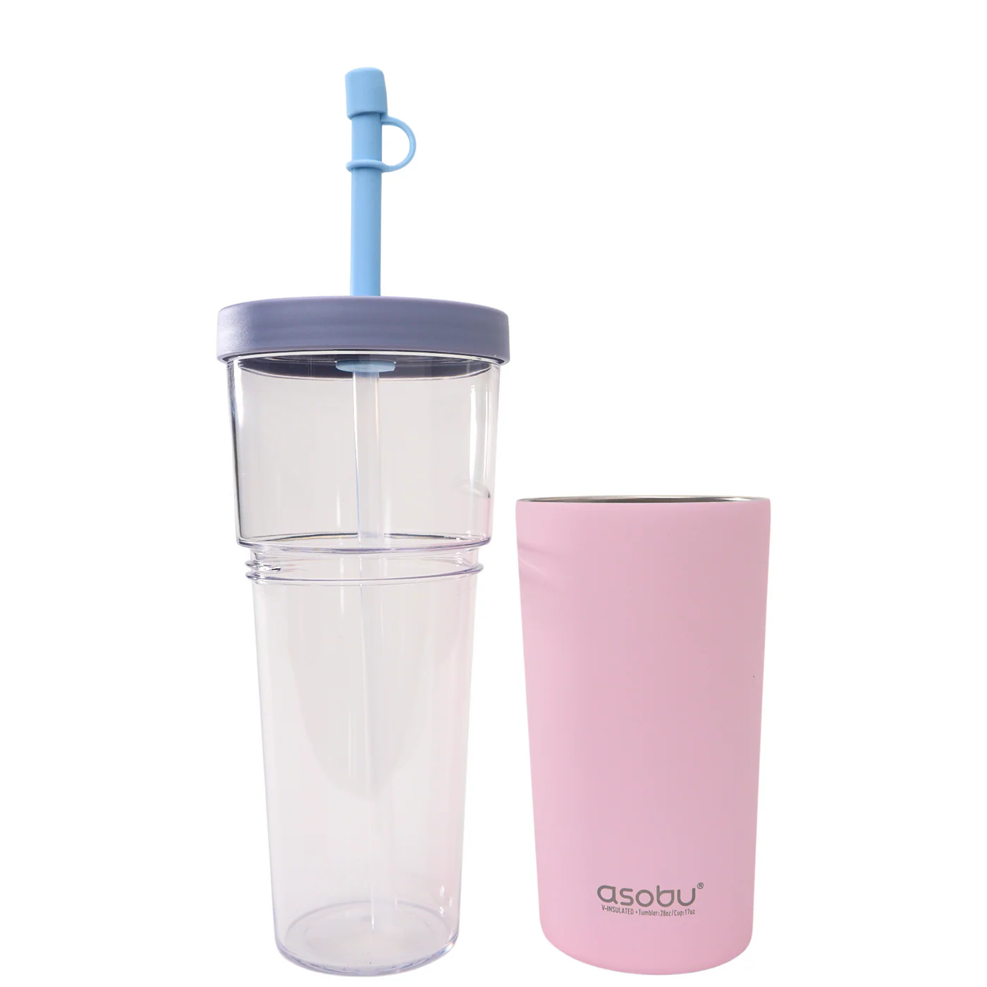 Asobu Tumbler Marina 2-in-1 Trinkbecher/Kaffeebecher - Pastel Pink - SALE Asobu Tumbler Marina 2-in-1 Trinkbecher/Kaffeebecher - Pastel Pink - SALE
