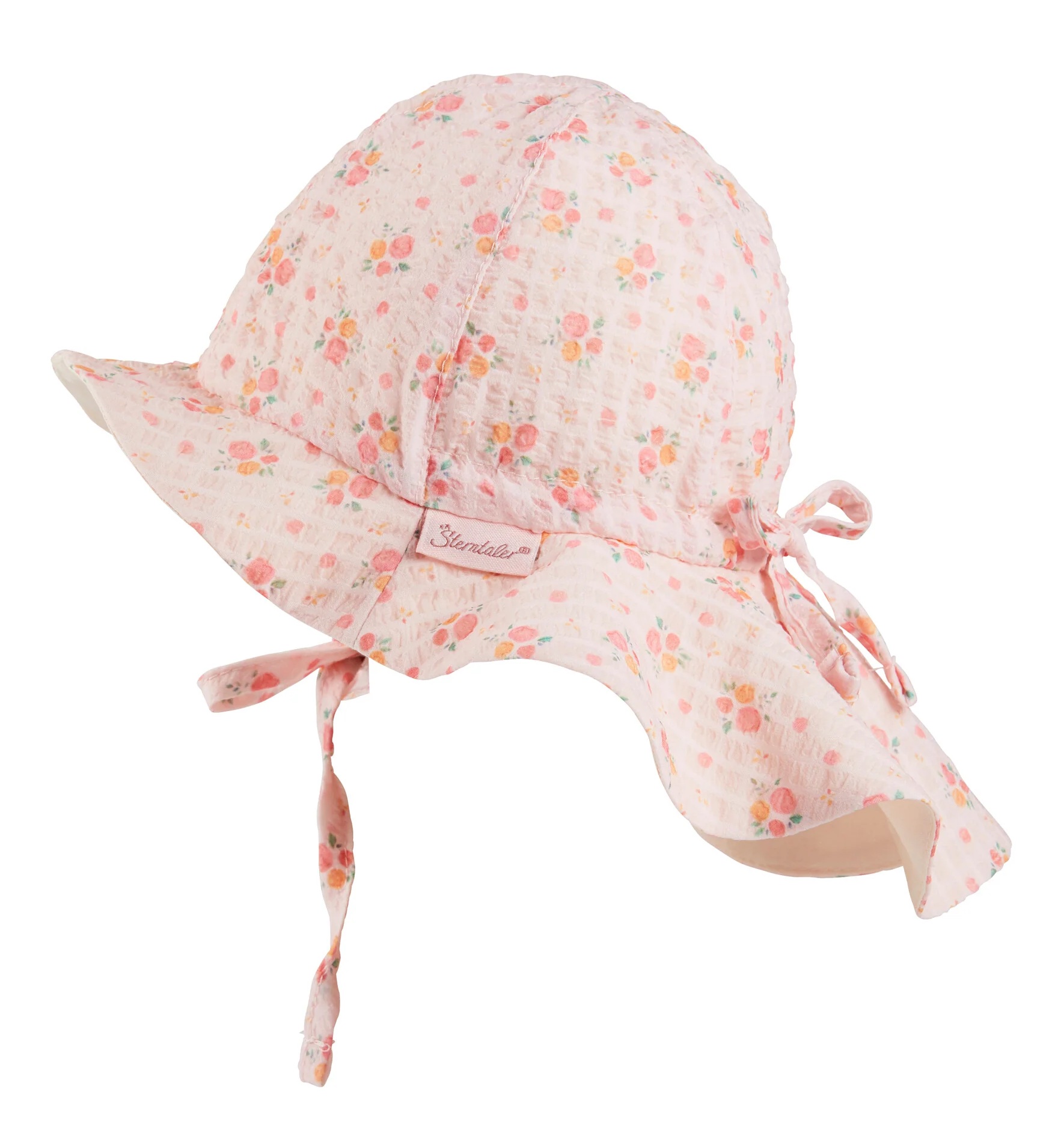 Sterntaler Sonnenhut UV Schutz mit Nackenschutz in Rosa mit Mini-Blumen Sterntaler Sonnenhut UV Schutz mit Nackenschutz in Rosa mit Mini-Blumen