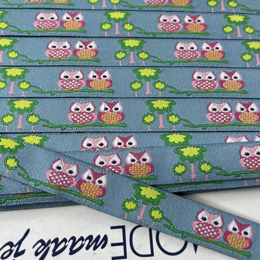 Wowzers Designer Webband - Eulen - 1 Meter Wowzers Designer Webband - Eulen - 1 Meter