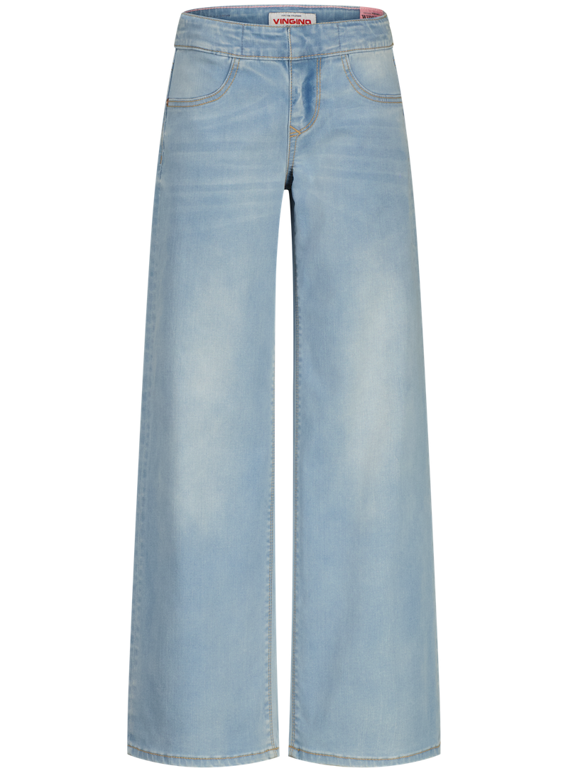 Vingino Jeans Bellini Wide Leg Jegging in Light Vintage Hellblau Denim Vingino Jeans Bellini Wide Leg Jegging in Light Vintage Hellblau Denim