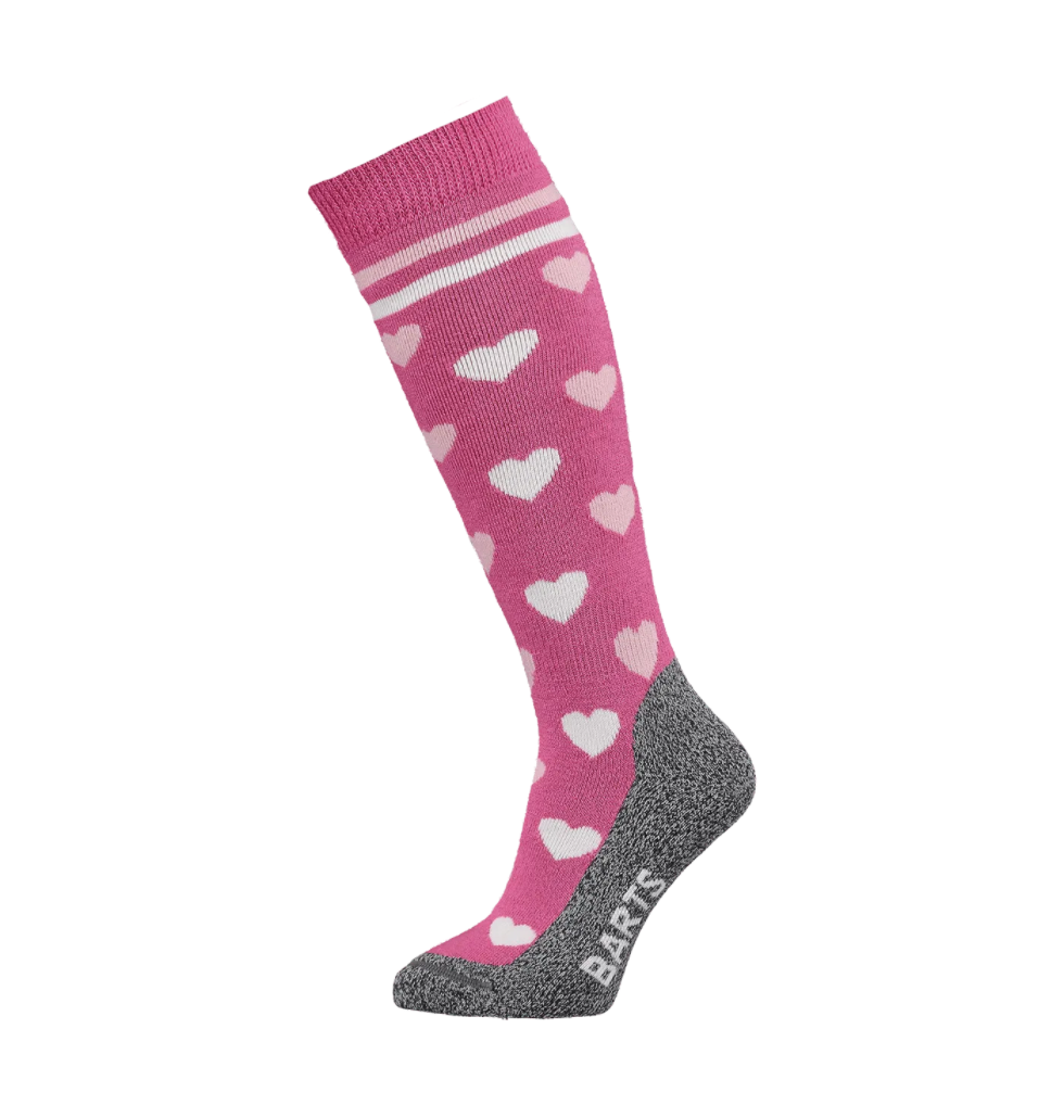 Barts Kids Skisocken - Herzen in Pink