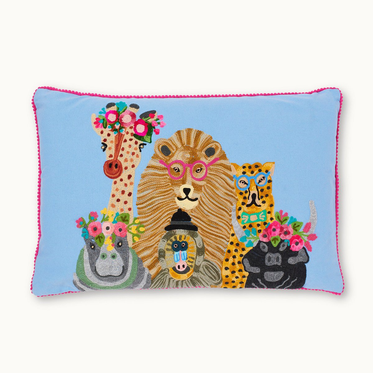 by Vivi Kissenhülle Wildtiere Blau by Vivi Kissenhülle Wildtiere Blau