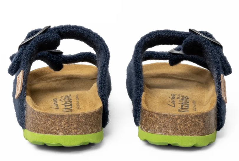 Living Kitzbühel Sandale Wooly Wonder in Blau