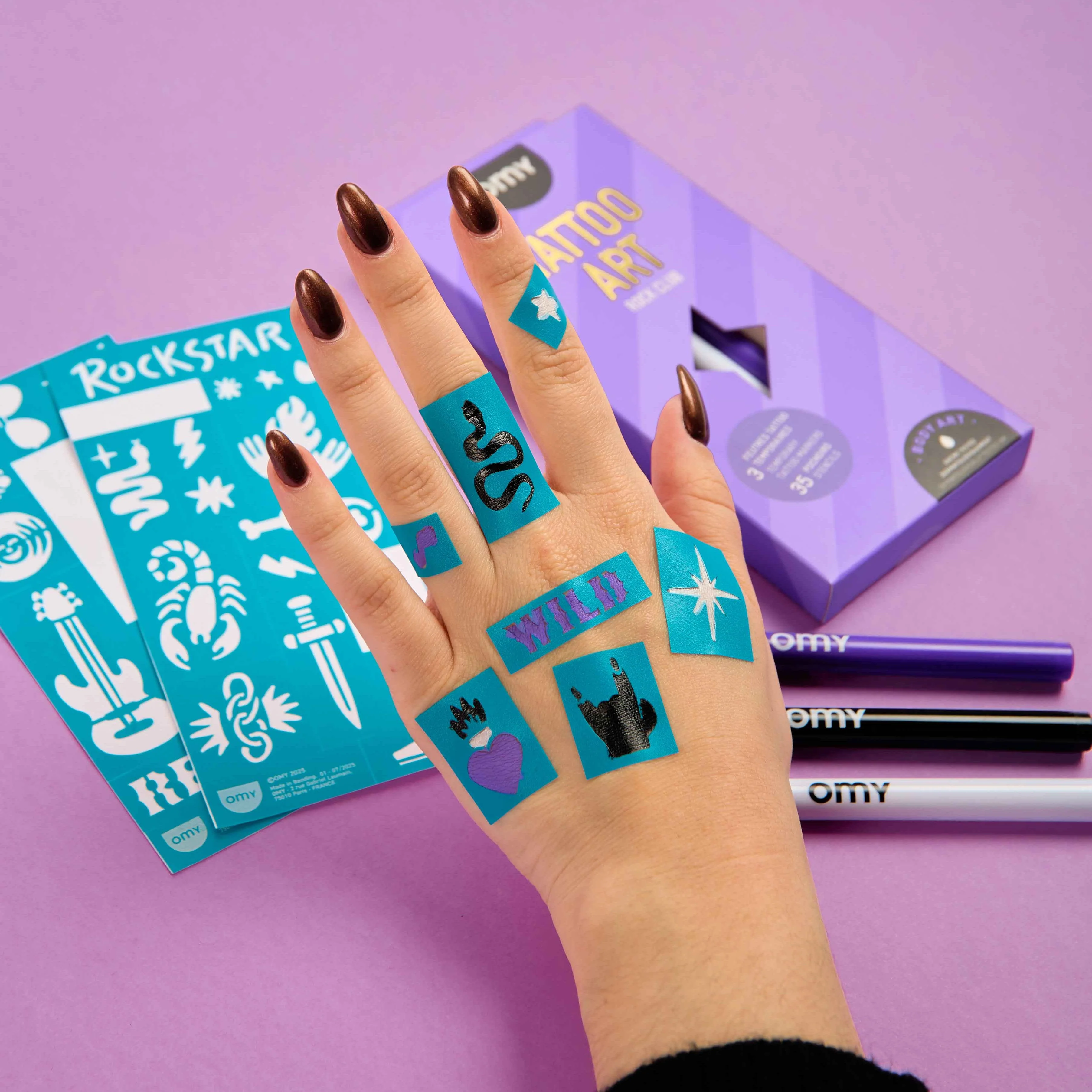OMY Rock Club Tattoo Art - Tattoo Stifte Set OMY Rock Club Tattoo Art - Tattoo Stifte Set