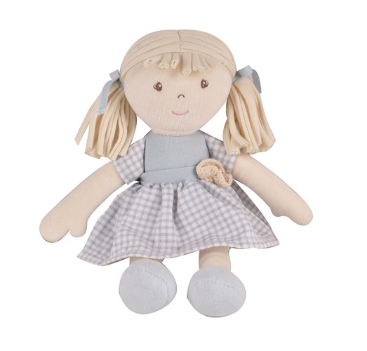 Tikiri Bonikka Puppe Li'l Neva Blond hellblaues Kleid - 25 cm