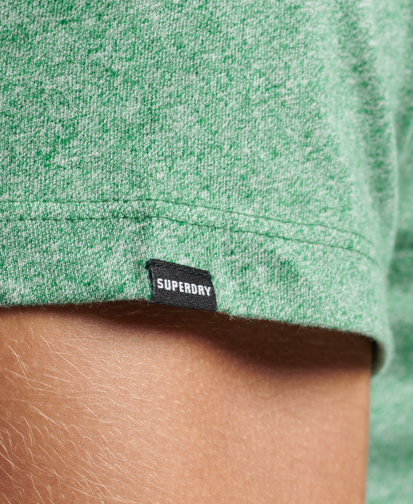 Superdry Herren T-Shirt mit Rundhals in Grün mit Vintage Logo