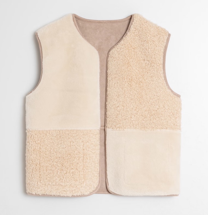Indi & Cold Weste wendbar mit Aufnäher - Crudo/Creme - SALE Indi & Cold Weste wendbar mit Aufnäher - Crudo/Creme - SALE