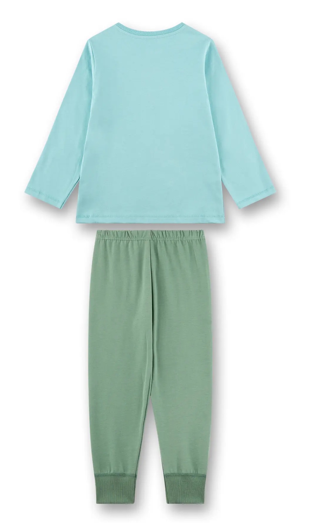 Sanetta Jungs Pyjama Schlafanzug in Blau & Grün - Krokodil