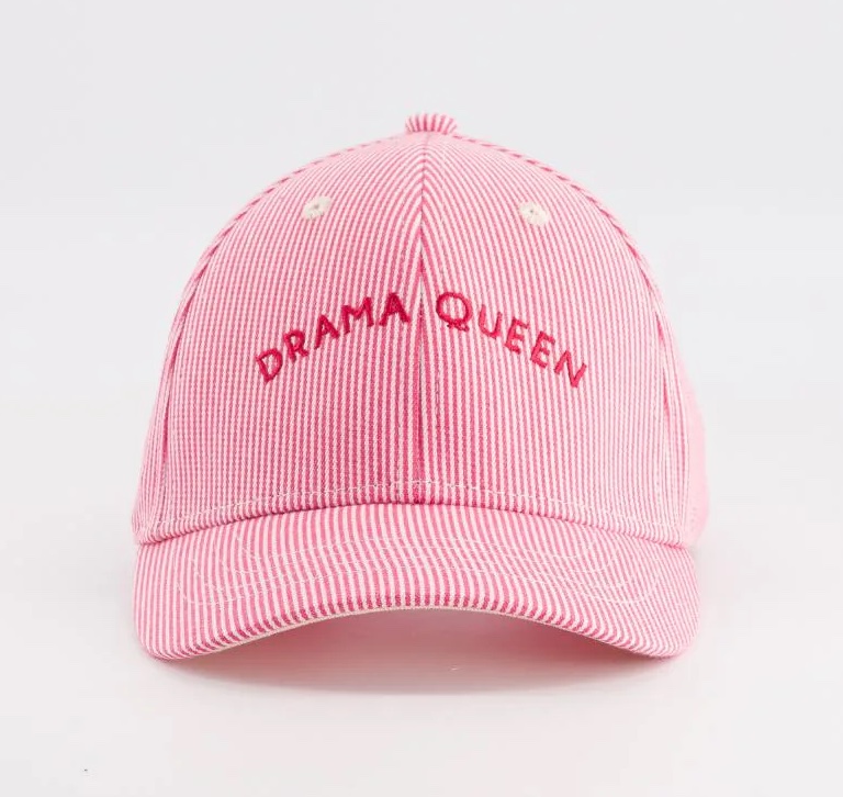 Chamaye Cap für Damen und Kind - Pink Gestreift - DRAMA QUEEN Chamaye Cap für Damen und Kind - Pink Gestreift - DRAMA QUEEN