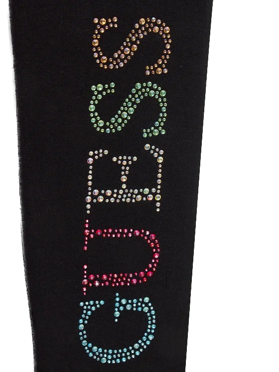 Guess Legging in Schwarz mit Straßsteinen - GUESS - SALE
