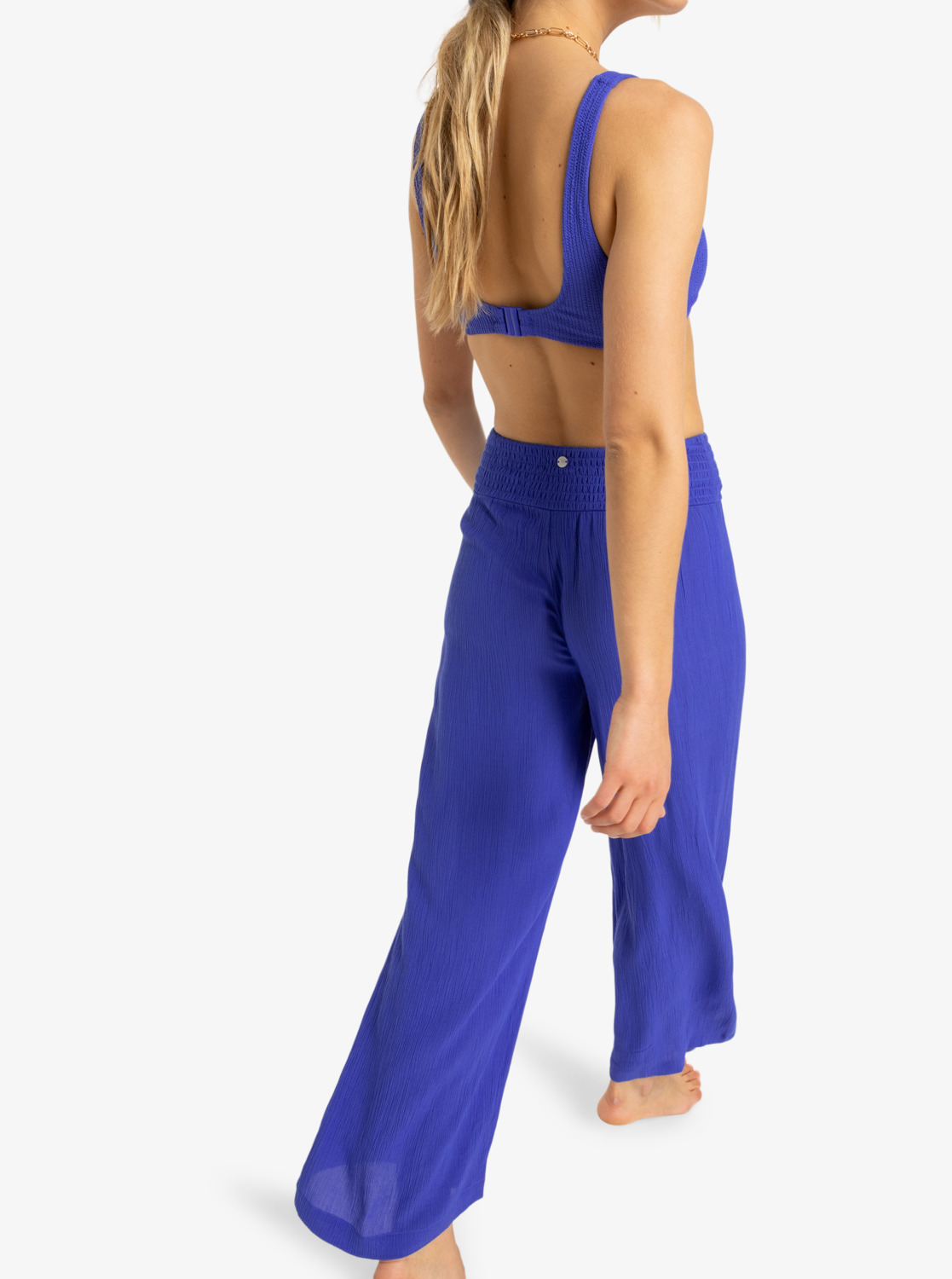 Roxy Along The Beach - Strandhose aus Viskose für Frauen in Dazzling Blau Roxy Along The Beach - Strandhose aus Viskose für Frauen in Dazzling Blau
