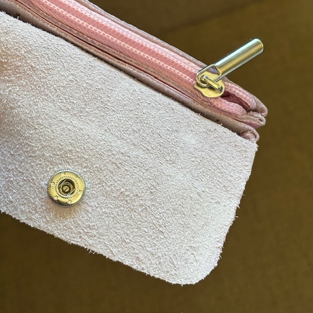 Soft Leder Geldbeutel in Puder Rosa - Klein Soft Leder Geldbeutel in Puder Rosa - Klein