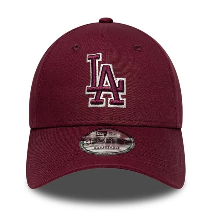 New Era Cap 9FORTY Cap MLB Los Angeles Dodgers Outline Burgundy - Weinrot LA New Era Cap 9FORTY Cap MLB Los Angeles Dodgers Outline Burgundy - Weinrot LA