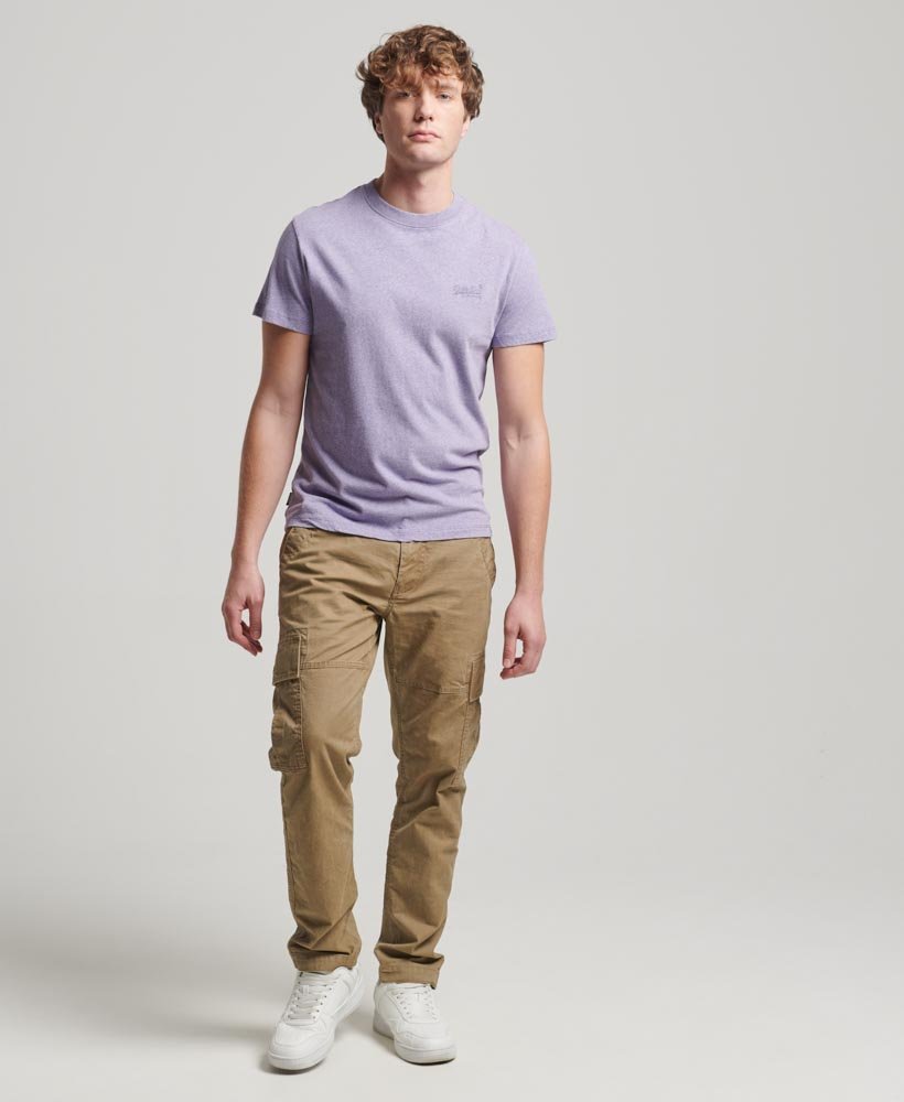 Superdry Herren T-Shirt mit Rundhals in Iris Purple Marl