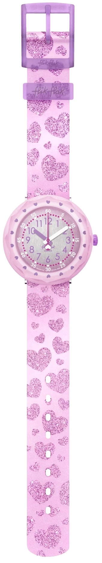 Flik Flak Uhr Kinderuhr - Lovaxus - Lovaxus Herzen Rosa