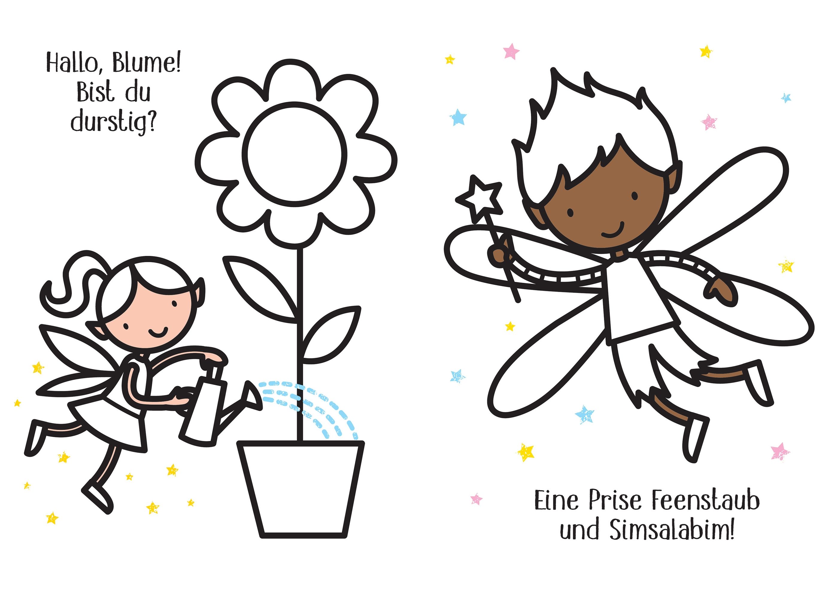 Usborne Kleine Kreativ-Werkstatt - Ganz einfach ausmalen: Feen