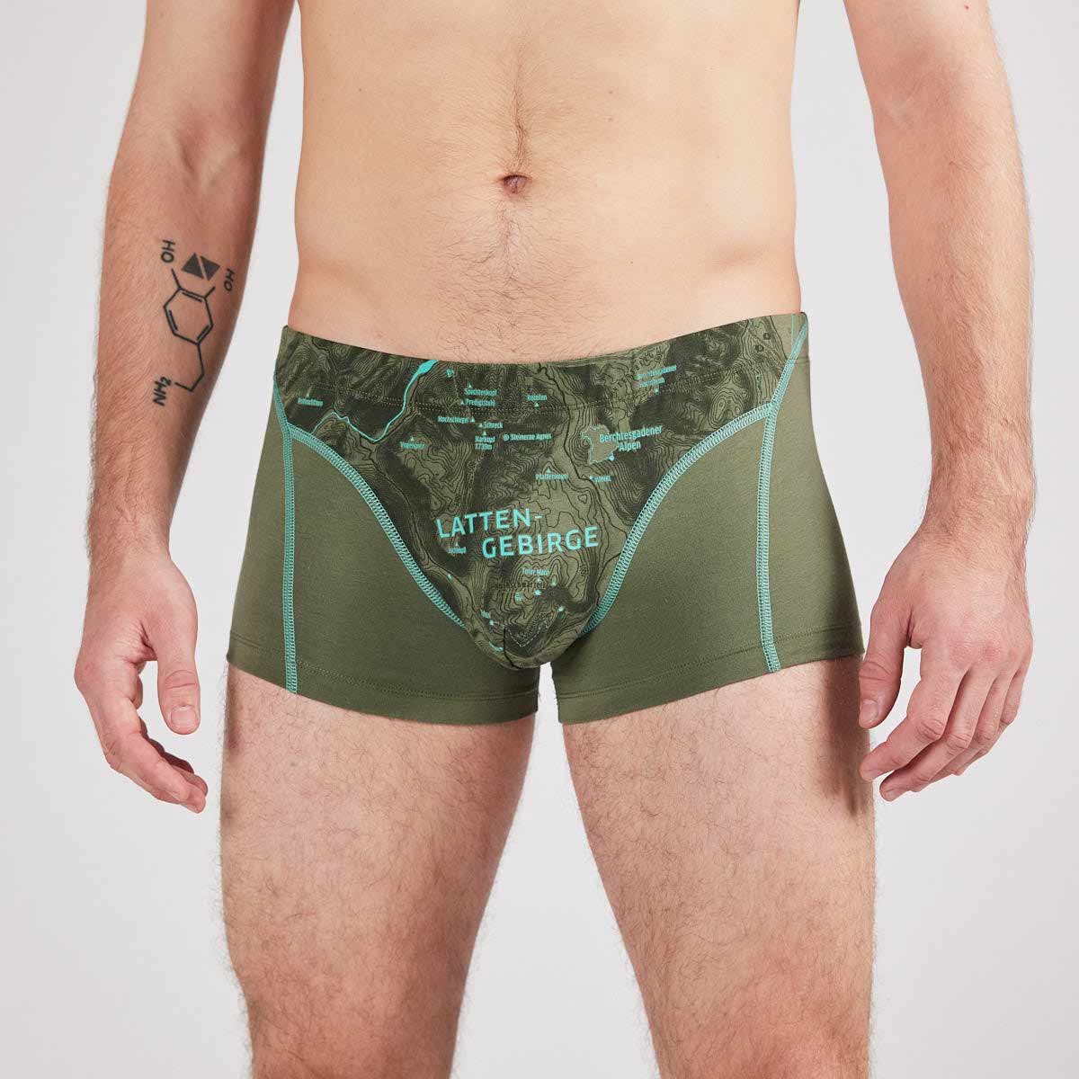 ESFE Alpine Bio-Wäsche Herren Boxer - Lattengebirge Oliv