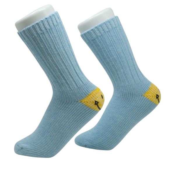 Lua Happy Feet Socken - Smiley in Blau