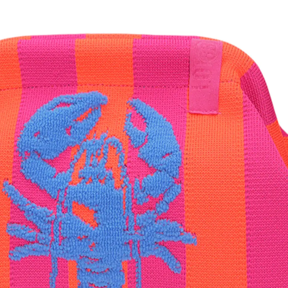 LOT83 Rebel Kulturtasche oder Clutch Emma - Pink Orange - Hummer LOT83 Rebel Kulturtasche oder Clutch Emma - Pink Orange - Hummer