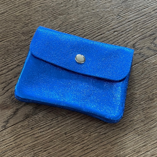 BFF Soft Leder Glitzer Geldbeutel in Royalblau Glam - Klein
