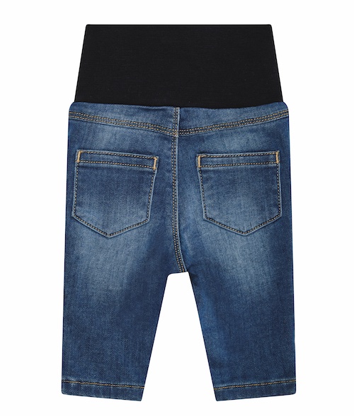 Steiff Baby Jeanshose mit Babybund in Blau Steiff Baby Jeanshose mit Babybund in Blau
